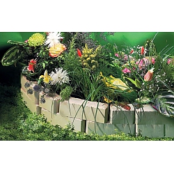 Фото бордюр «Старый камень»: высота 100 мм, длина 3,6 метра, ограждение, серый