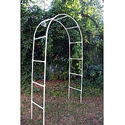 Садовая арка для растений "Найди", опора, цвет белый 60х150х250 см