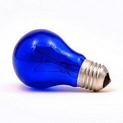 Фото синяя вольфрамовая сменная запасная лампа Просто-Полезно для рефлектора, 60 Вт