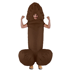 Фото костюм надувной маскарадный Веселый Банан (коричневый)