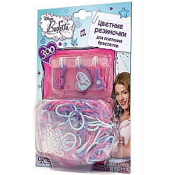 Фото Crazy Loom Набор для плетения браслетов Виолетта (300 рез, подвески, зам-ки). Цветные резиночки. Оригами
