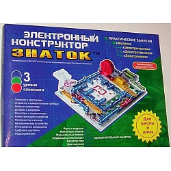 Фото электронный конструктор ЗНАТОК '999 схем+Школа' KIT FB0018