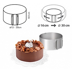 Фото регулируемая форма для торта круглая DELICIA Tescoma (Тескома)